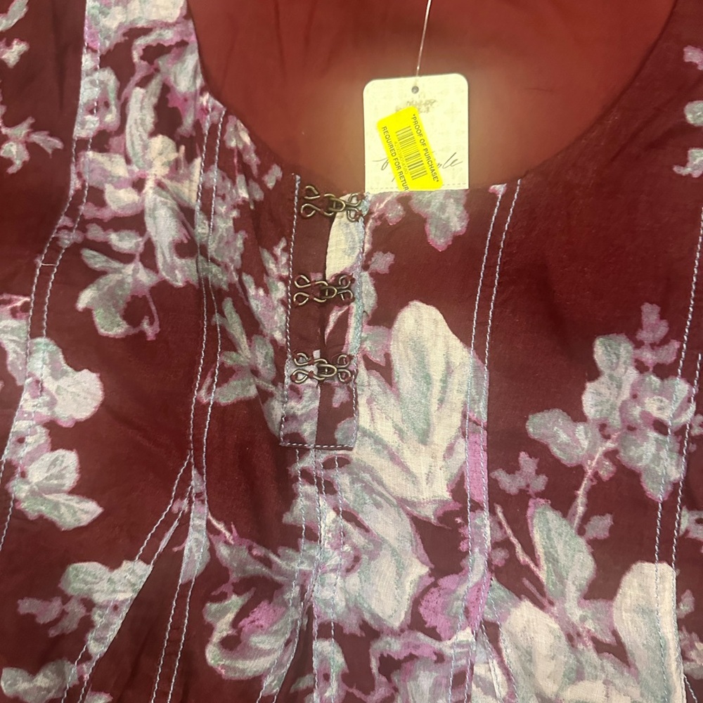 Free People Purple Floral Mini Dress - Picture 3 of 6